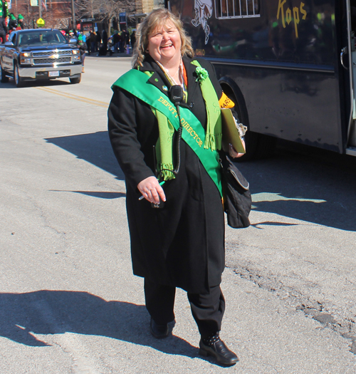 Mary Alice Curran keeps the parade moving